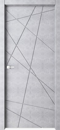 картинка LINE 01 полотно дверное ПВХ 800 бетон светлый от магазина ТНП