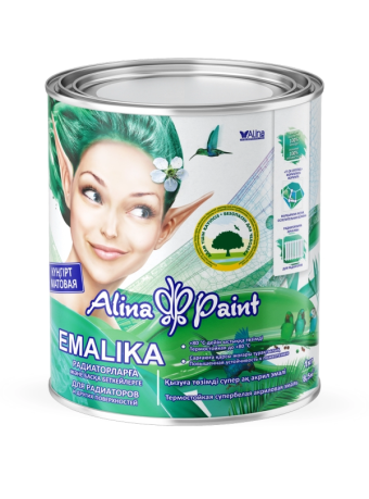 картинка Эмаль акриловая, Alina Paint EMALIKA матовая пластиковая тара, 3 кг (на водной основе, всесезонная) от магазина ТНП