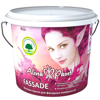 картинка Краска водоэмульсионная, Alina Paint Fassade, 25 кг (фасадная, атмосферостойкая, База AB, всесезонна от магазина ТНП