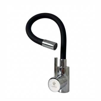 картинка M10 Chrome-Black Кухня силиконовый гусак от магазина ТНП