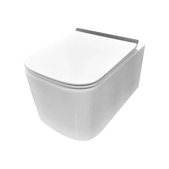 картинка Glossy White Wall-Hung Toilet/ Глянцевый белый подвесной унитаз KZ832B-B 520*345*355 от магазина ТНП