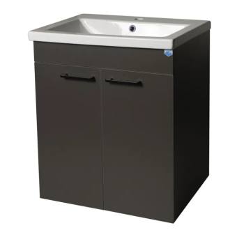 картинка Тумба Neo Breeze 60, напольная, 2 двери, графит от магазина ТНП