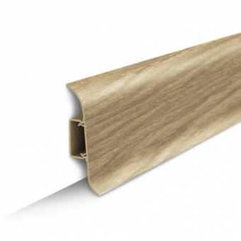 картинка Плинтус напольный с центральной планкой 55мм 2,2м "Идеал Классик", 272 Сосна золотистая от магазина ТНП