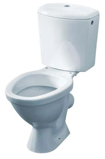 картинка Унитаз керамический  ЦОП в комплекте с  бачком "Уни" нижний подвод  кнопка (без арматуры), сиденьем  от магазина ТНП