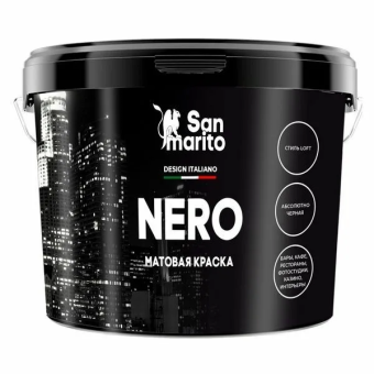картинка Краска черная матовая "San Marito Nero" 2,7 л от магазина ТНП