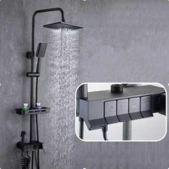 картинка душевая система CAL3339C53Q черный от магазина ТНП