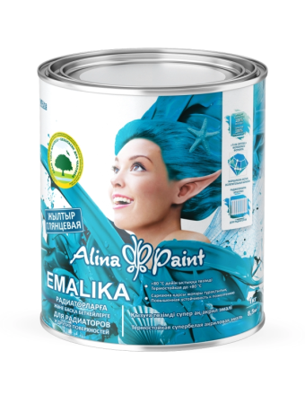 картинка Эмаль акриловая, Alina Paint EMALIKA, 1 кг (на водной основе, всесезонная) от магазина ТНП