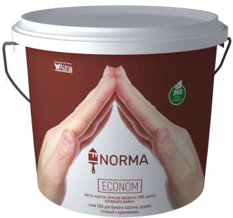 картинка Клей ПВА, NORMA Econom, 3 кг (бумага, картон, дерево, морозостойкая) от магазина ТНП