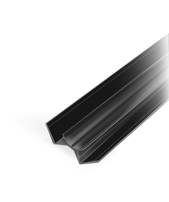 картинка Молдинг внутренний угловой круглый  BLACK MATTE 2950 мм Матовый (1уп-100шт) от магазина ТНП