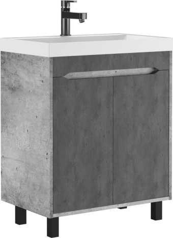 картинка Тумба под умывальник "UNIT 70" Loft без ящика Бетон Домино DL5607T от магазина ТНП