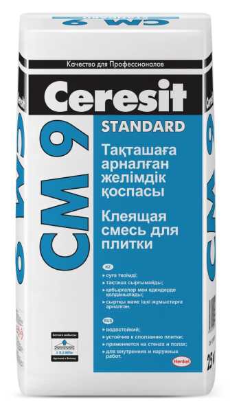 картинка клей CERESIT CM9 T.ADHESIVE 25 KG KZ/RU от магазина ТНП