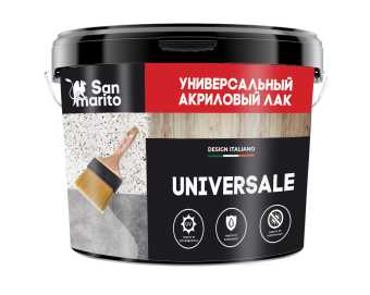 картинка Лак универсальный матовый "San Marito Universale" для наружных и внутренних работ акриловый 1 кг от магазина ТНП