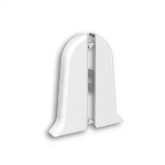 картинка Торцевые (пара) для плинтуса 70мм "Деконика", 002 Светло-серый от магазина ТНП