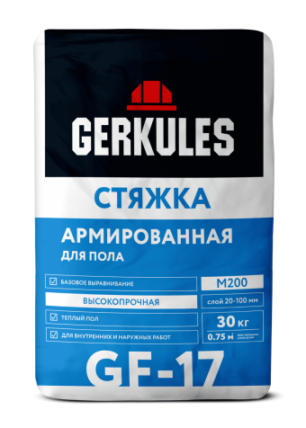 картинка Стяжка для пола Армированная GERMIX GF-17 25кг (56) от магазина ТНП