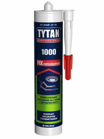 картинка TYTAN PROFESSIONAL 1000 FIX Монтажный Клей 310 мл белый KG-KZ-RU-UZ от магазина ТНП