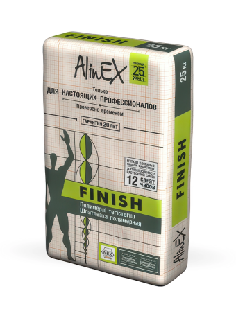 картинка Шпатлевка AlinEX FINISH, 25кг (полимерная, полимерная) (49) от магазина ТНП