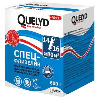 картинка QUELYD Клей обойный "СПЕЦ-ФЛИЗЕЛИН" 96 кв.м. 0,6 кг от магазина ТНП