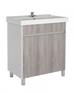 картинка Тумба под умывальник "Fest 80" Uno Дуб серый без ящика Домино DU1502T от магазина ТНП