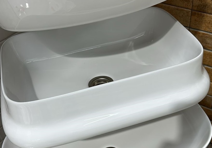 картинка Glossy White Art Basin/ Глянцевая белая художественная раковина  KZ508 540*440*165 от магазина ТНП