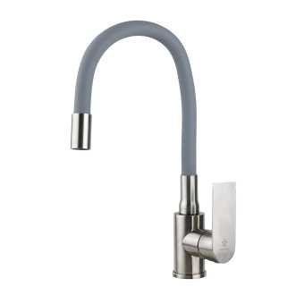 картинка M10 Satin-Grey Кухня силиконовый гусак от магазина ТНП