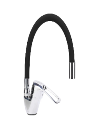 картинка 44F Black Кухня гибкий гусак от магазина ТНП