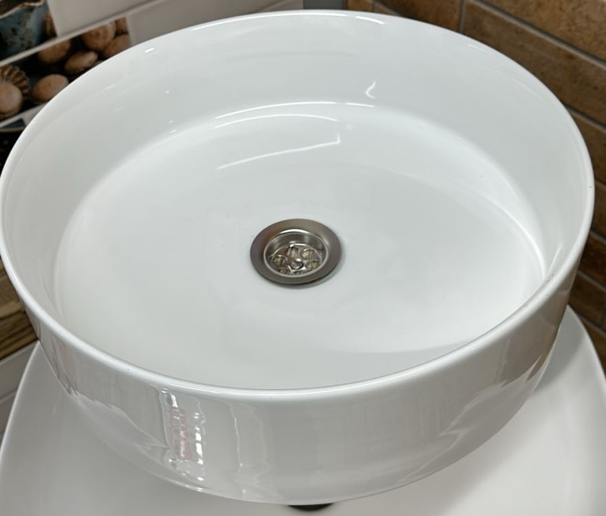 картинка Glossy White Art Basin/ Глянцевая белая художественная раковина  KZ510 400*400*130 от магазина ТНП