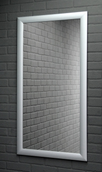 картинка Зеркало МДФ профиль 1200*600 Алюминий Домино DM9001Z от магазина ТНП