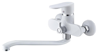 картинка смеситель для ванны CAL2533B45M хром-белый от магазина ТНП