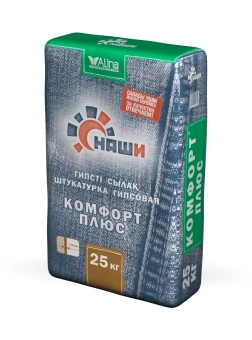 картинка Штукатурка НАШИ "КОМФОРТ плюс", 25кг (гипсовая) от магазина ТНП