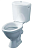 картинка Унитаз керамический  ЦОП в комплекте с  бачком "Уни" нижний подвод  кнопка (без арматуры), сиденьем  от магазина ТНП