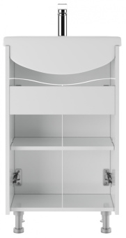 картинка Тумба под умывальник "Уют 50 Волна" без ящика АЙСБЕРГ DA1012T, код ТН ВЭД 9403609009 от магазина ТНП