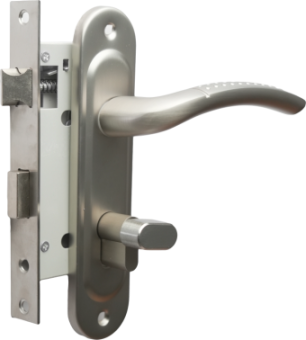 картинка Ручка на планке с замком LS-59 MSN Strong от магазина ТНП