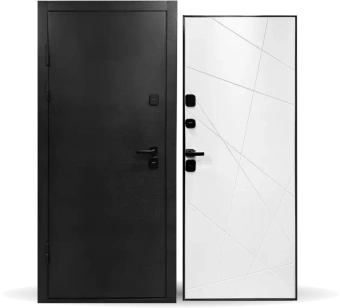 картинка Дверь мет. STRONG 1019 LINE белый термо 860*2050 L от магазина ТНП