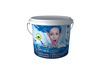 картинка Краска водоэмульсионная, Alina Paint OPTIMA, 25 кг (интерьерная, супербелая, всесезонная) от магазина ТНП