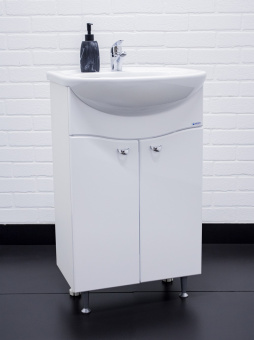 картинка Тумба под умывальник "Уют 50 Волна" без ящика АЙСБЕРГ DA1012T, код ТН ВЭД 9403609009 от магазина ТНП