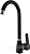 картинка смеситель для кухни CAL9924A82Q черный от магазина ТНП