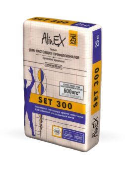 картинка Клей AlinEX SET 300, 25кг (для плитки, серый) (48) от магазина ТНП