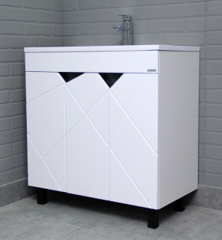 картинка Тумба под умывальник "Absolute 80" Vector без ящика Домино DV6604T от магазина ТНП