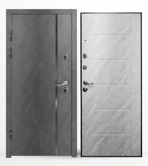 картинка Дверь мет. STRONG 801 Бетон 860*2050*80 R от магазина ТНП