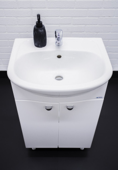 картинка Тумба под умывальник "Уют 50 Волна" без ящика АЙСБЕРГ DA1012T, код ТН ВЭД 9403609009 от магазина ТНП