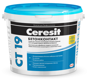 картинка CERESIT CT 19 Бетонконтакт Грунтовка 5л от магазина ТНП