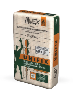 картинка Клей AlinEX UNIFIX, 25кг (для ГКЛ) от магазина ТНП