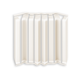 картинка Накладки для плинтуса прямоугольного 80мм "Идеал Дюра" (набор из 8 эл. во фл.), 033 Кремово-белый от магазина ТНП