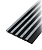картинка Лувер Q24045-3  120*12*2900mm (PM5) (1уп-32шт) от магазина ТНП