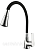 картинка смеситель для кухни CAL9929D82N черный-хром гибкий излив от магазина ТНП