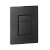 картинка matt black square flsuh button/ Матово-черная квадратная кнопка  KZGY001-B  от магазина ТНП