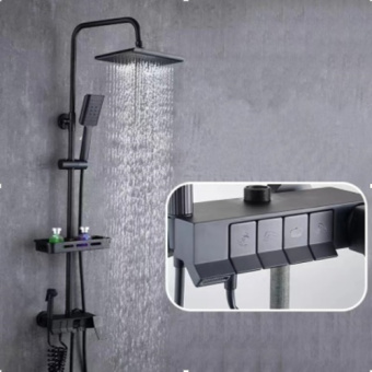 картинка душевая система CAL3339C53Q черный от магазина ТНП